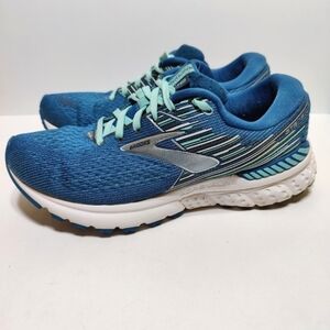 Brooks Adrenaline GTS 19 Athletic Blue Women's Running Shoes Size 9